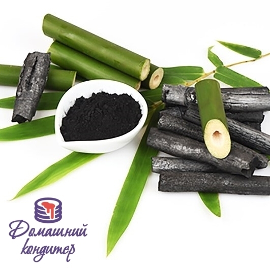 Уголь бамбуковый черный краситель натуральный, 20г